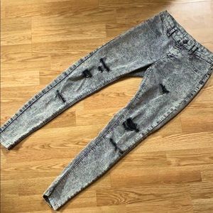 Acid wash Ripped Jegging Distressed size 4